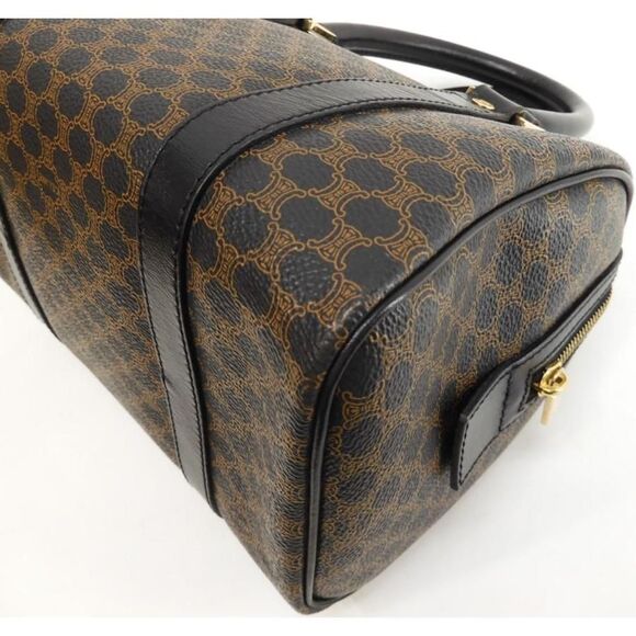 Celine Hardware Gold Leather Black Triomphe Speedy 25 Tote Bag Handbag - Picture 4 of 8